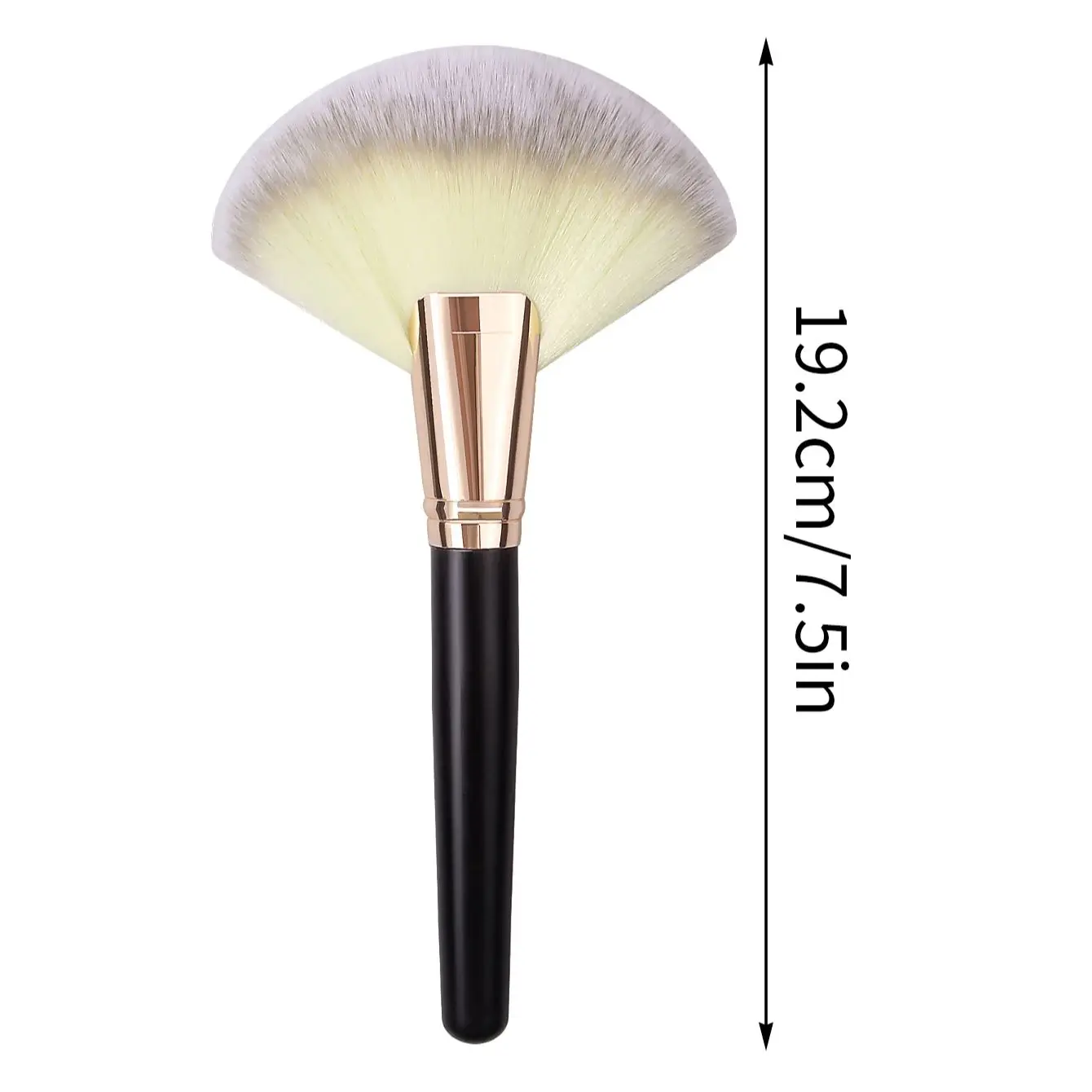 1pc extra large three-color hair fan brush beauty special soft brush brush brush loose brush beginner beauty tool