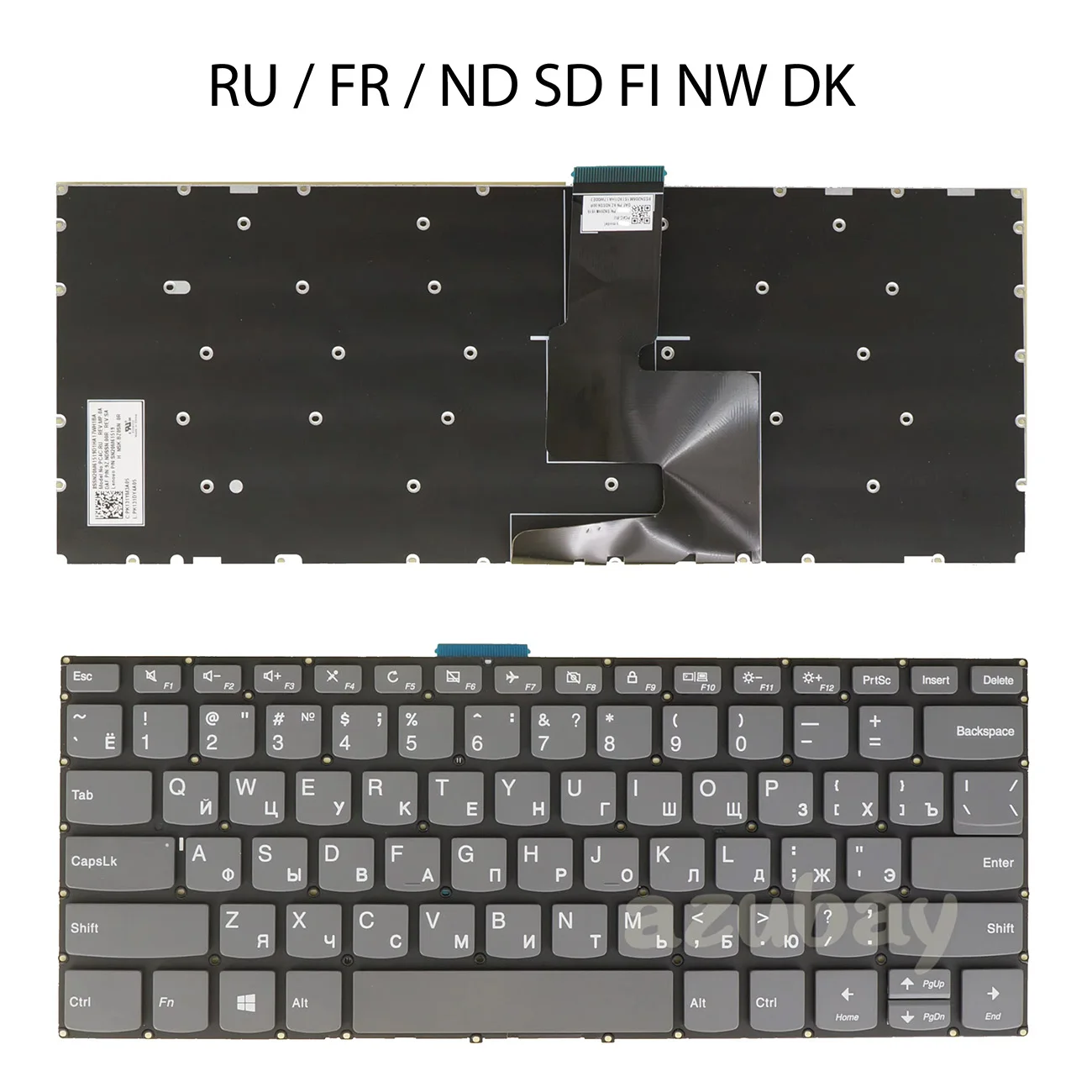 Laptop Keyboard For Lenovo Ideapad C340-15 C340- 15IIL 15IML 15IWL, Flex-15IIL Flex-15IML Flex-15IWL Russian Nordic French PC4C