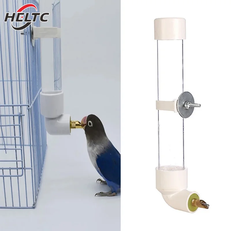 1pcs 130ml Parrot Water Dispenser Drinking Bottle Hanging Automatic Feeder Cage Accessories For Chinchillas Rabbit