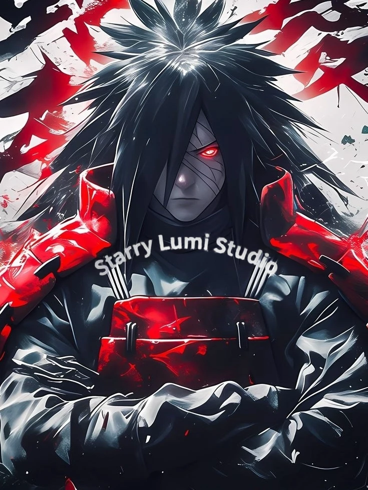 

New Uchiha Madara Diamond Painting Mosaic Naruto Cartoon Art Cross Stitch Embroidery Rhinestones Home Decor Children's Gift
