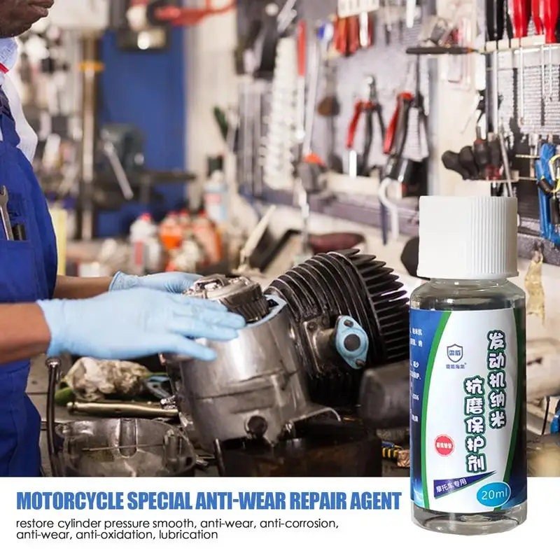 Engine Anti-Wear Protectant 20ml Anti-Friction Agent Engine Restorer & Lubricant Highly Effective Engine Protection Oil