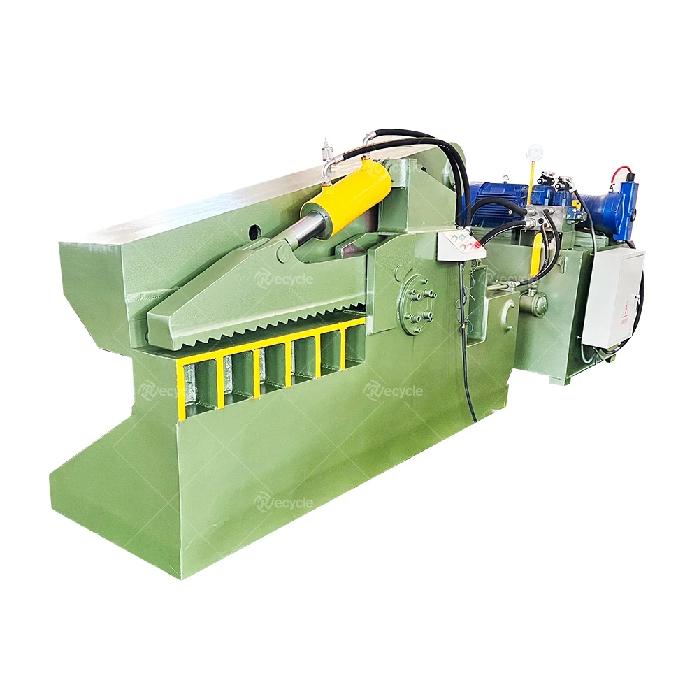 Industrial alligator metal flattening shear crusher Waste Scrap Sheet C Shears Hydraulic Steel Shearing Machine