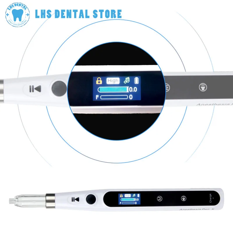 Dental Oral Anesthesia Injector Portable Painless Wireless Local Anesthesia with Operable LCD Display Dentist Equipment