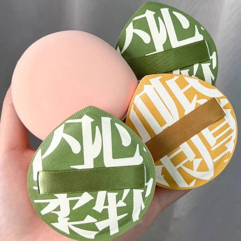 10 個厚い化粧品パフ大型コンシーラーファンデーションスポンジクッションウェットドライ使用顔美容メイクパフツール XL