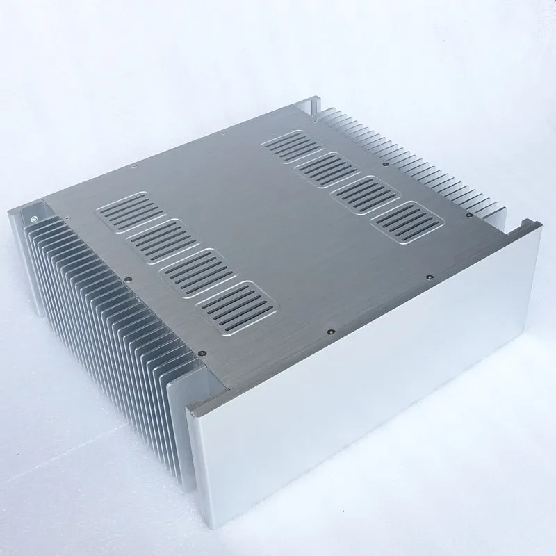 BZ4315A المزدوج المبرد غلاف من الألومنيوم DIY الصوت أمبير الإسكان الهيكل آلة معدنية مربع