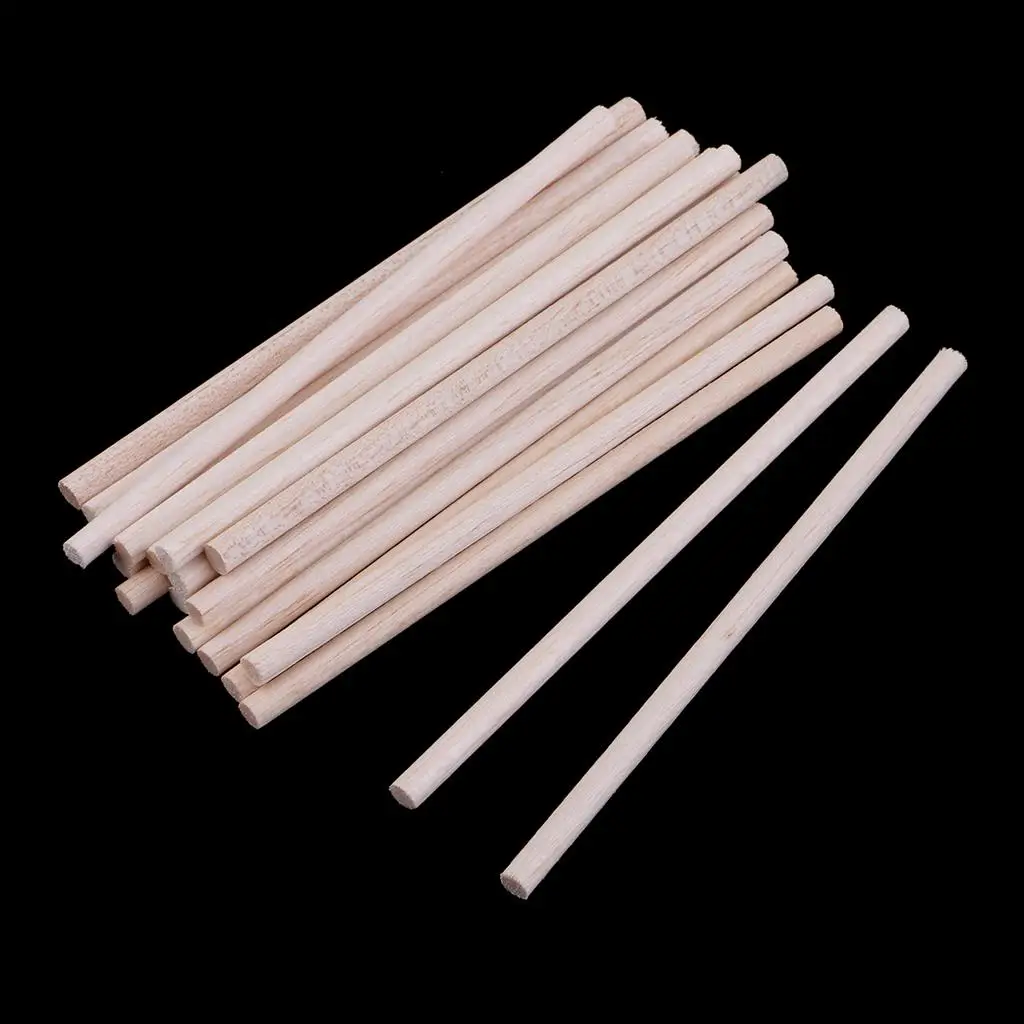 Modelling Wooden Stick Craft Supply Balsa Wood Rods for Woodworking Tools Assembly and Hobbyists DIY Projects