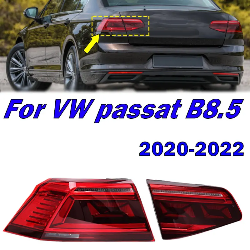 Car Taillight For Volkswagen VW passat B8.5 2020 2021 2022 Rear Tail Light Warning Brake Signal Lamp Driving Lights Assembly