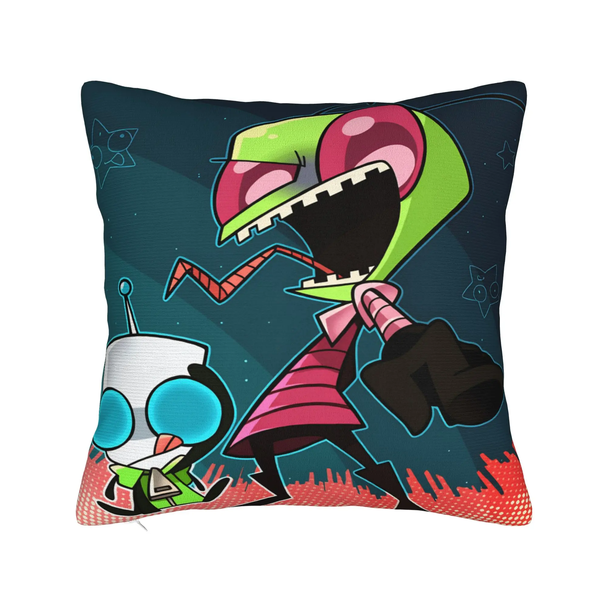 I-Invader ZIM Anime Pillow Case  Soft Pillow Cover Morden Cushion Cover For Couch Sofa Bedroom