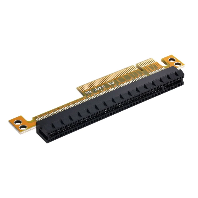 PCI-E Express 8X a 16X Extensor Conversor Adaptador de cartão riser Extensão macho para fêmea