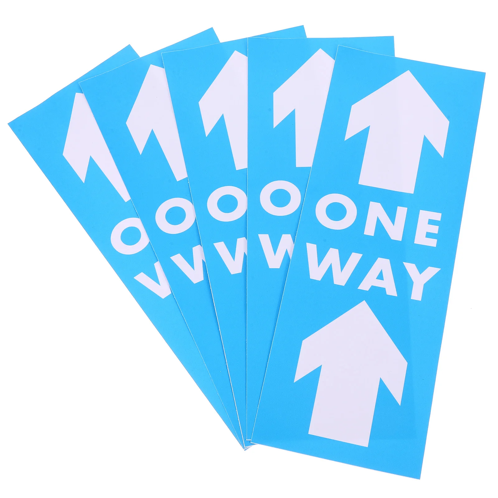 5 Pcs Stickers Arrow Indication Signs Caution Decal Adhesive for Directions Decals
