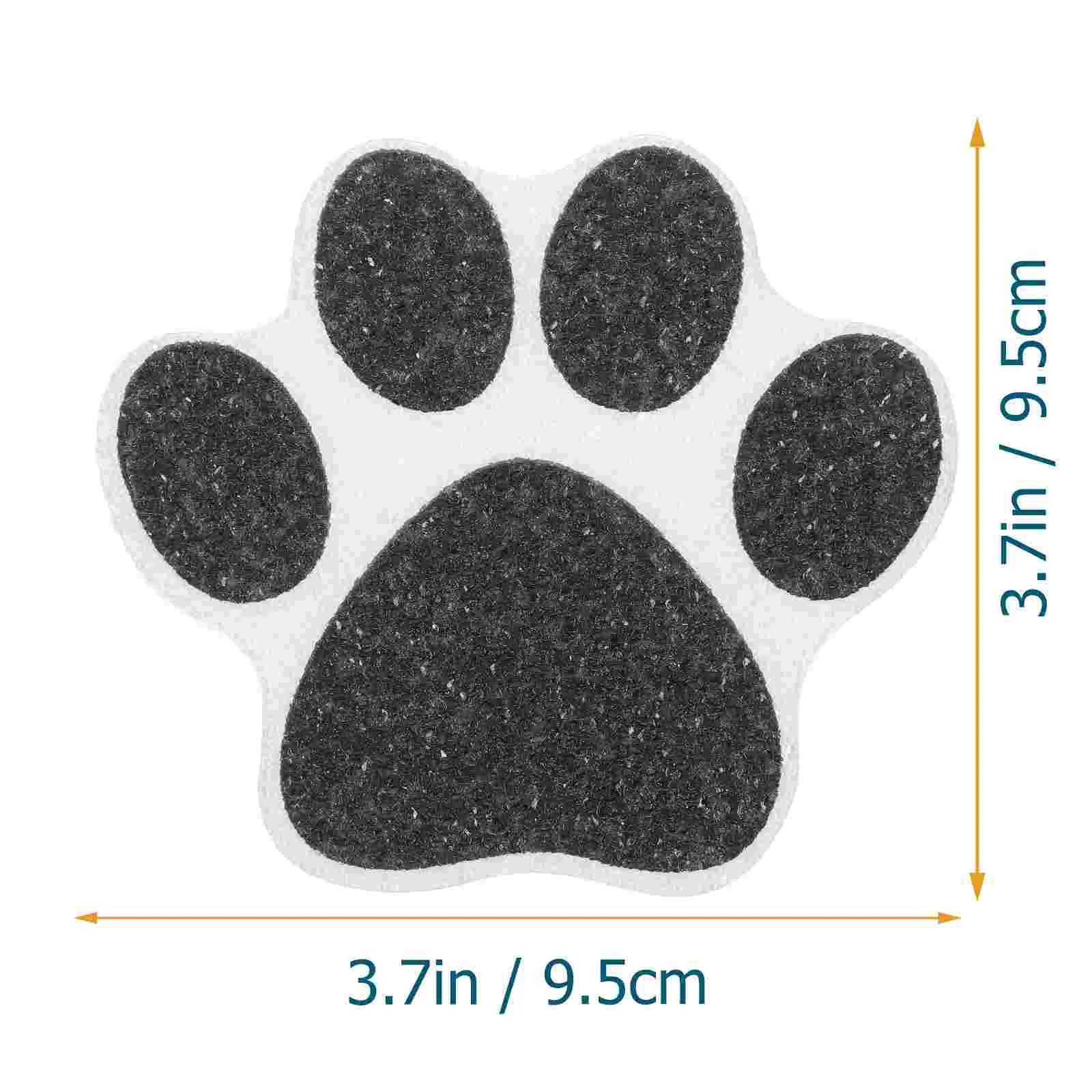 10 Pcs Footprint Anti-slip Stickers Bathtub Rug Shower Bathroom Treads Coat Hanger Car Decor Grip Non Decals Scraper