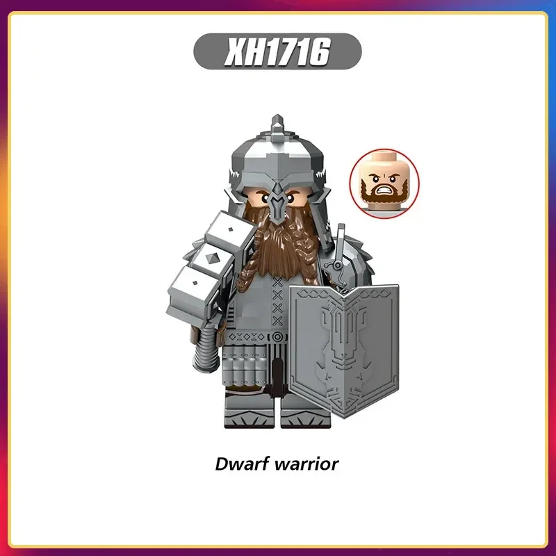 20 pièces militaire médiéval seigneur des elfes garde armée Orcs dénoyaut guerriers les anneaux enfants Mini blocs de construction assemblés figurines