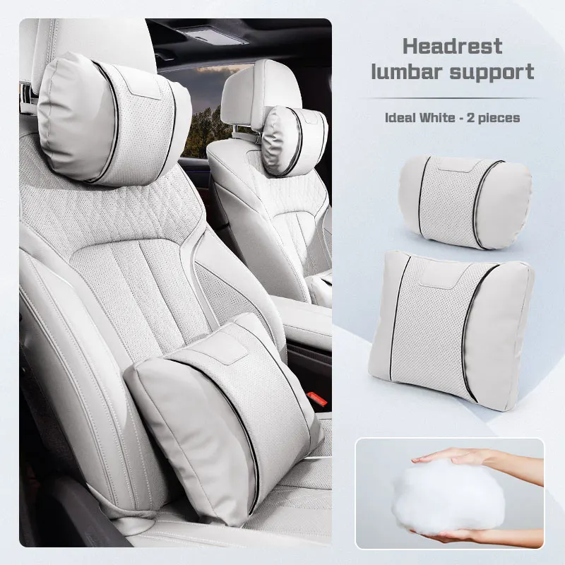 

Для Volvo Rdesign Polestar AWD V50 S60 XC60 S40 XC40 XC90 V60 наппа кожаная подушка для шеи автомобиля подголовник защита поясничного отдела позвоночника