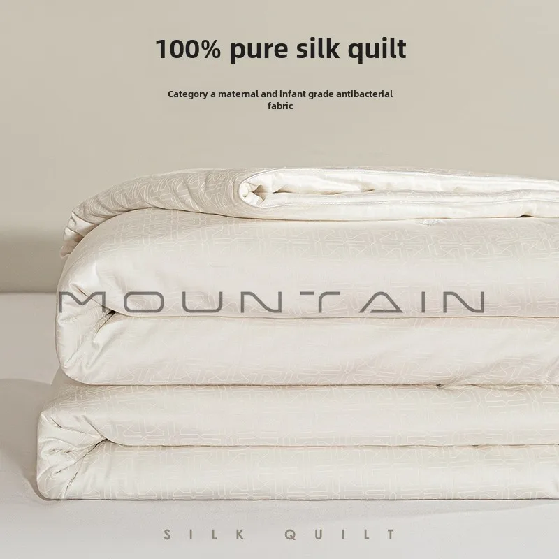 Pure silk thickened quilt winter spring autumn air conditioner quilt universal in all seasons