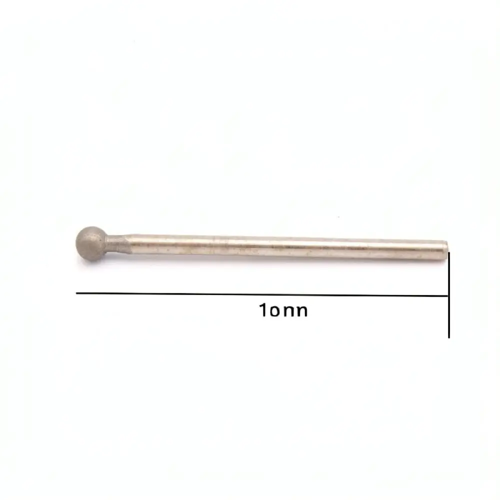Spherical Diamond Polishing Bit 1200 Grit Jade Stone Carving Burr Professional Grinding Needle Rotary Tool Accessory