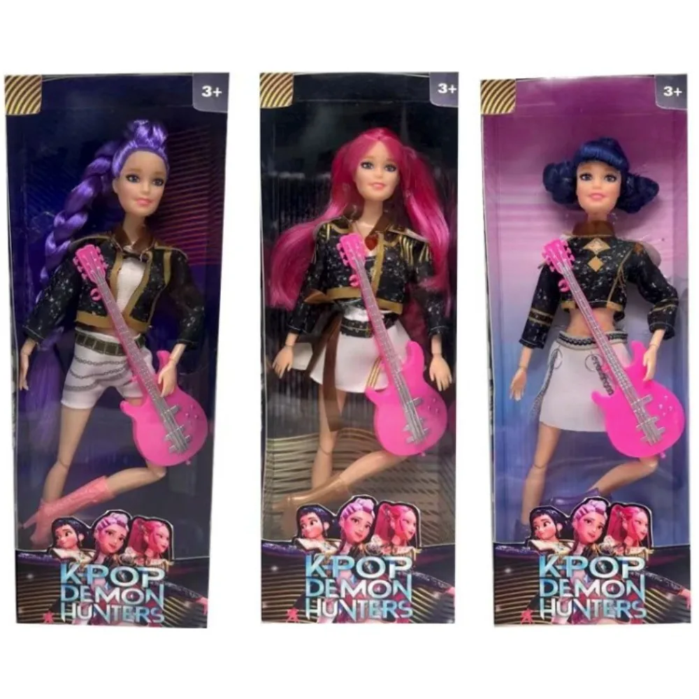 Kpop Demon Hunters Action Figure Toy Model Derpys Tiger Rumi Mira Zoey Sussy With Colorful Lights For Fans Christmas Gifts