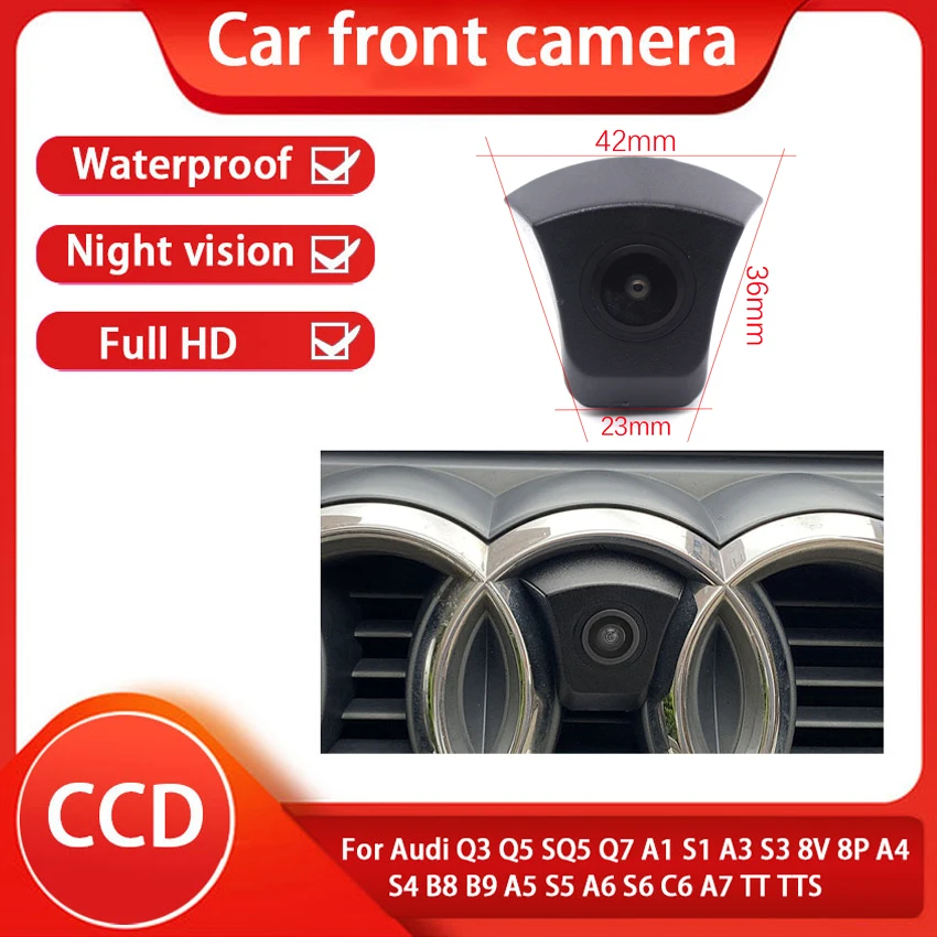 170° AHD HD Night vision Car Front View Camera For Audi Q3 Q5 SQ5 Q7 A1 S1 A3 S3 8V 8P A4 S4 B8 B9 A5 S5 A6 S6 C6 A7 TT TTS