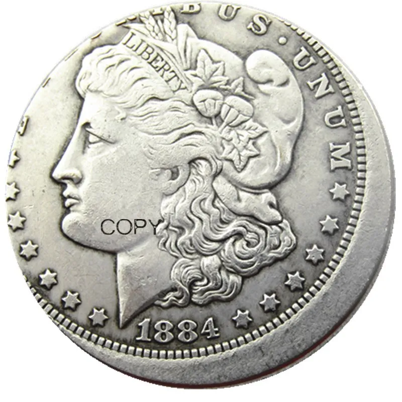 

1884O США, Посеребренная копия монеты с ошибкой в долларе Моргана