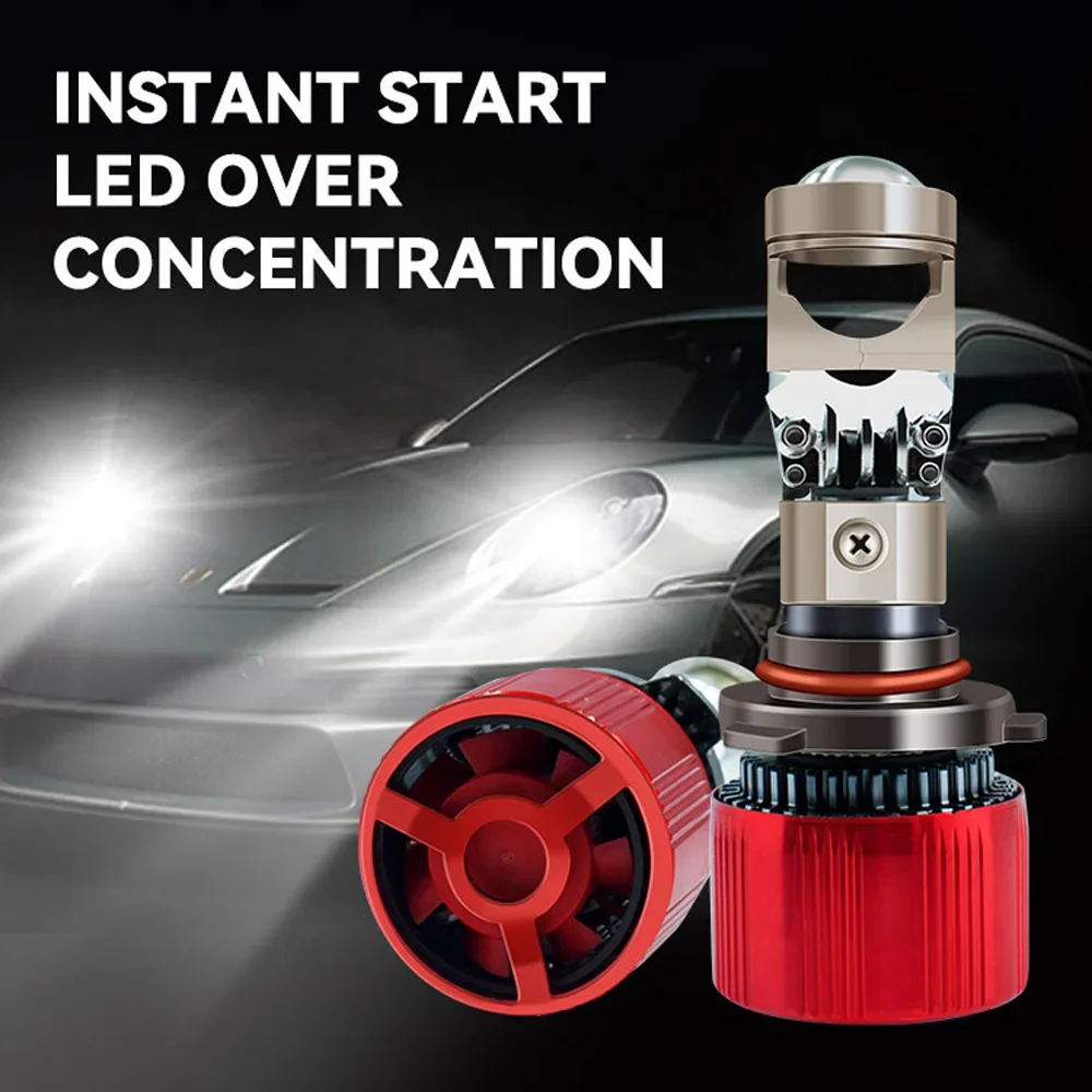 30000LM H4 H7 Led Canbus العارض عدسة H11 9005 HB3 9006 HB4 عدسة عرض صغيرة السيارات سيارة ضوء H7 6000K مصباح الضباب 12 فولت LHD 2 حزمة #6