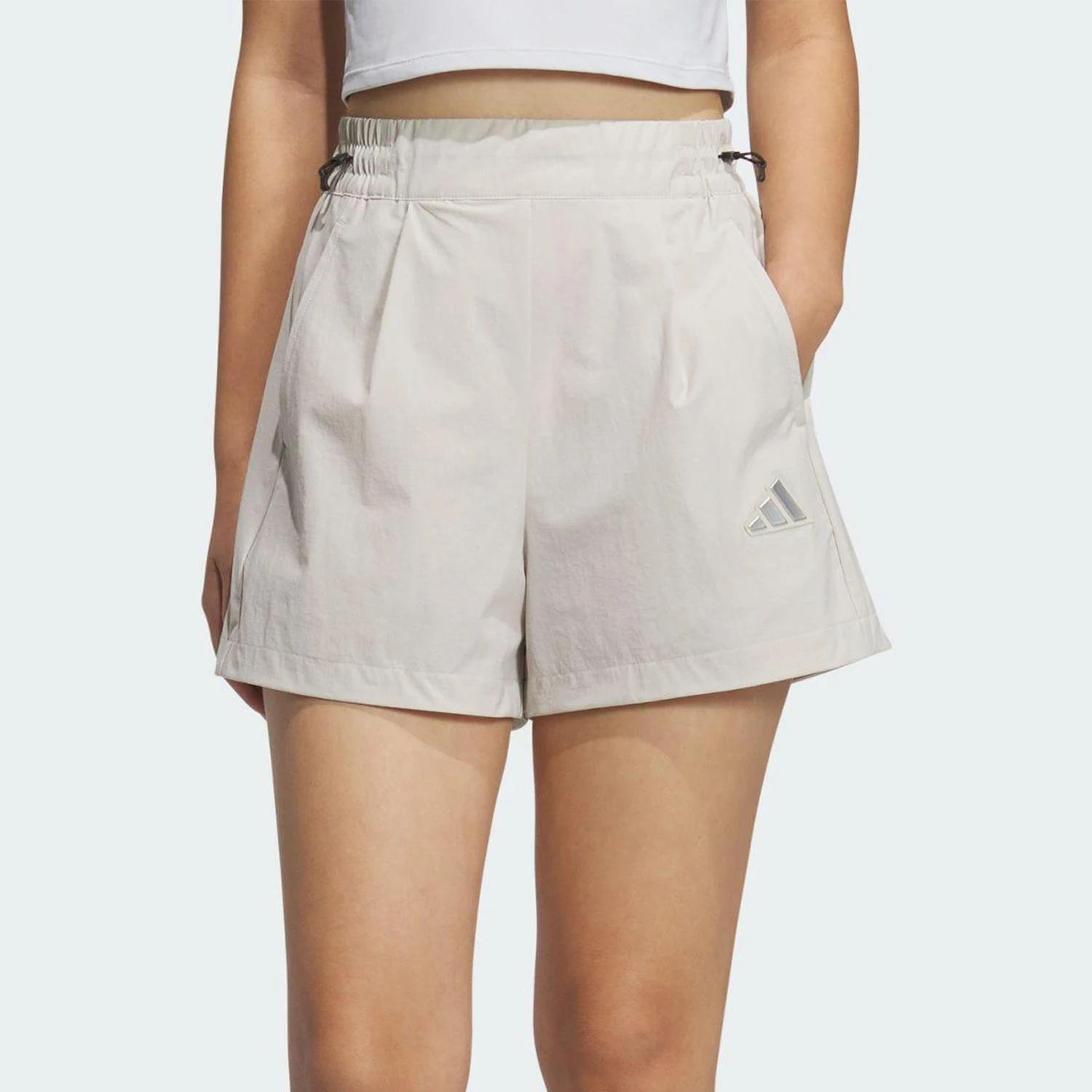 

Официальные летние женские тканые дышащие шорты Adidas 2025, JM8827