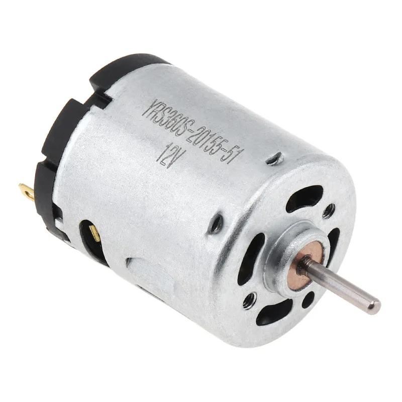 RS360 Motor 12000RPM High Speed DC Miniature Motor for Small Household Appliances, Toys, DIY Models