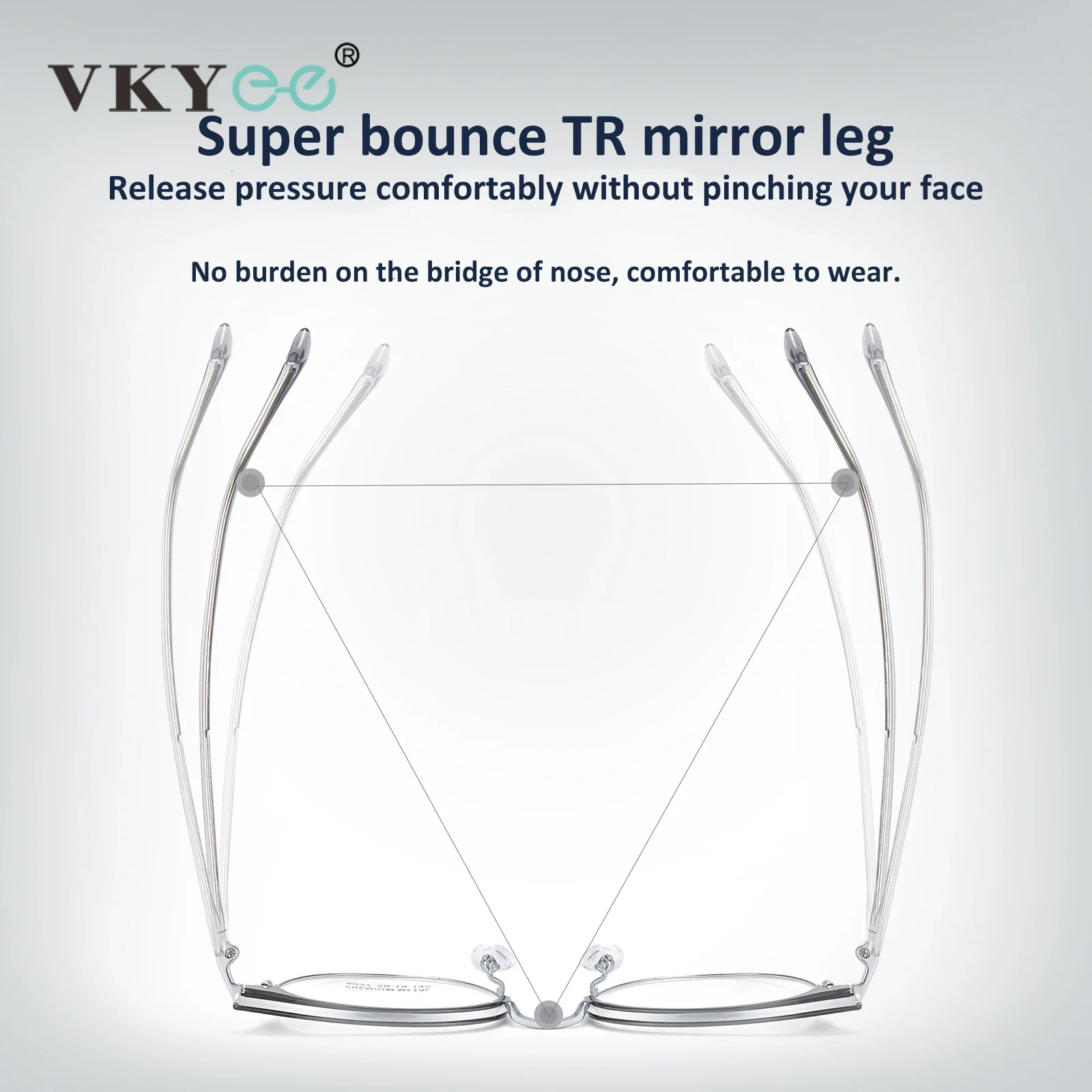 فيكي أزياء بسيطة الرجعية البيضاوي سبيكة النظارات الإطار مائة نماذج يمكن تخصيصها مكافحة الضوء الأزرق النظارات الطبية #4