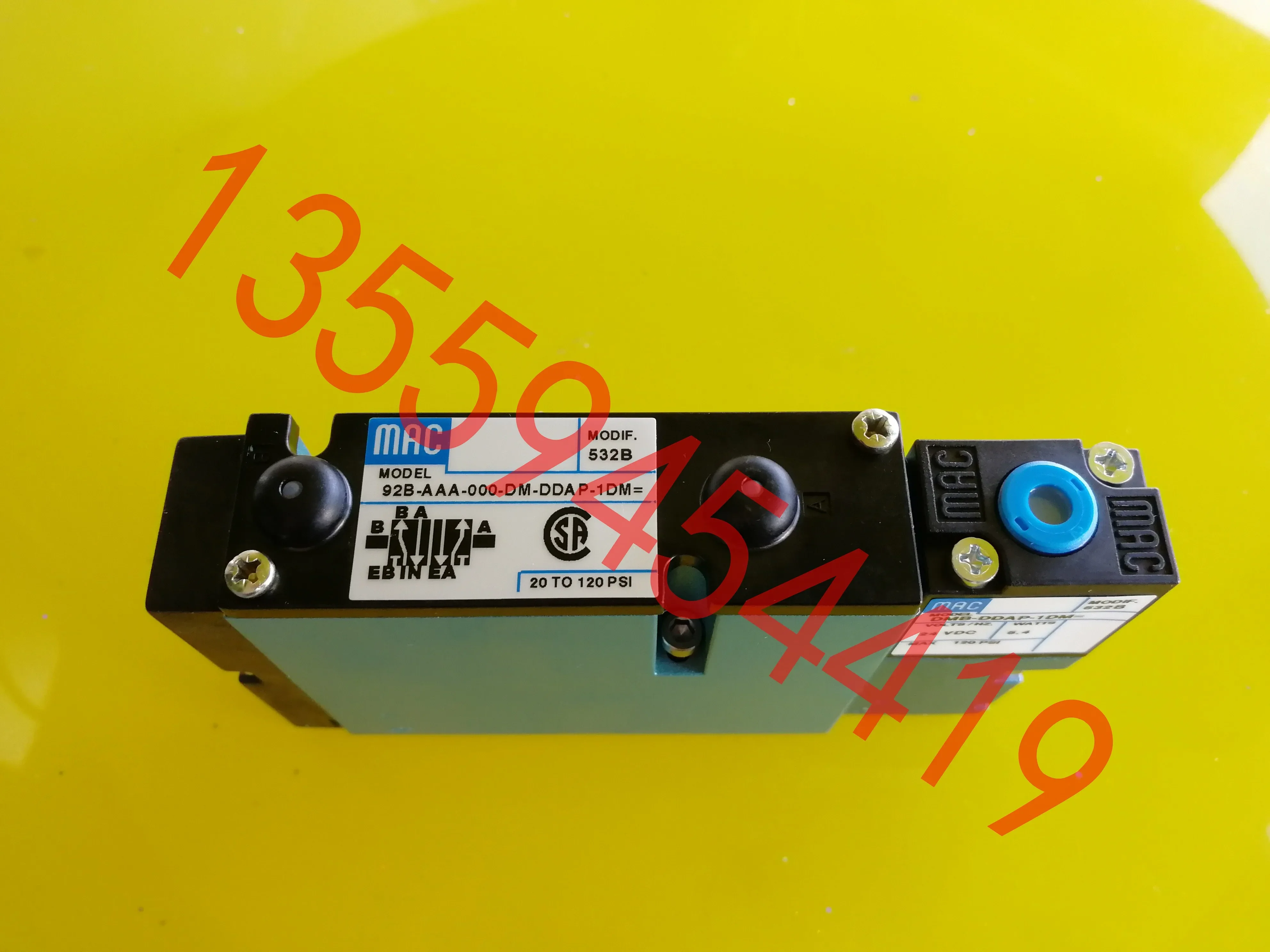 

2025.4 American MAC Solenoid Valve 92B-AAA-BJA-DM-DDAP-1DM Imported Genuine Postage Order.
