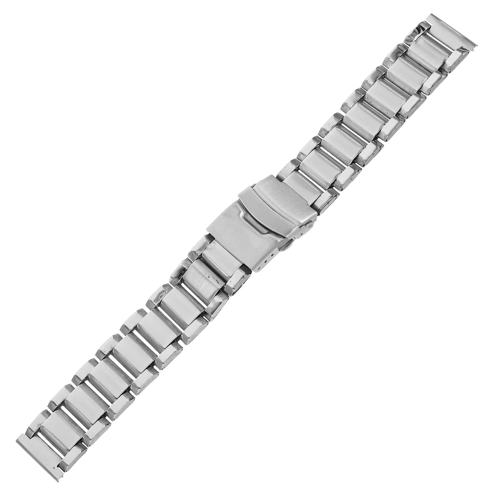 

Stainless Steel Watch Band Adjustable Heavy Duty Metal Strap for Men Sports Casual Formal Deployment Clasp Durable Bracelet