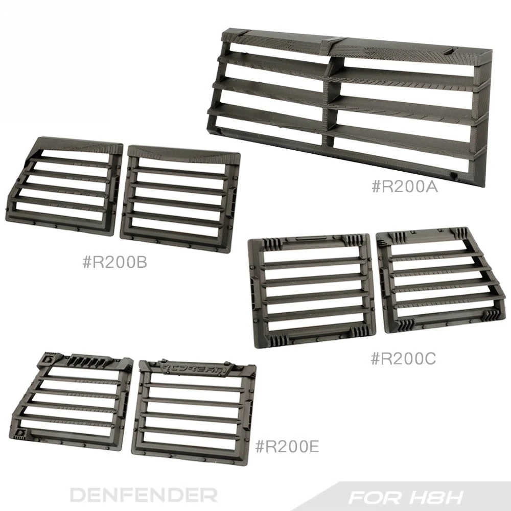 Window Armored Grille Modification Accessories for MJX 1/8 H8H RC Car Exterior Modification Upgrade Parts