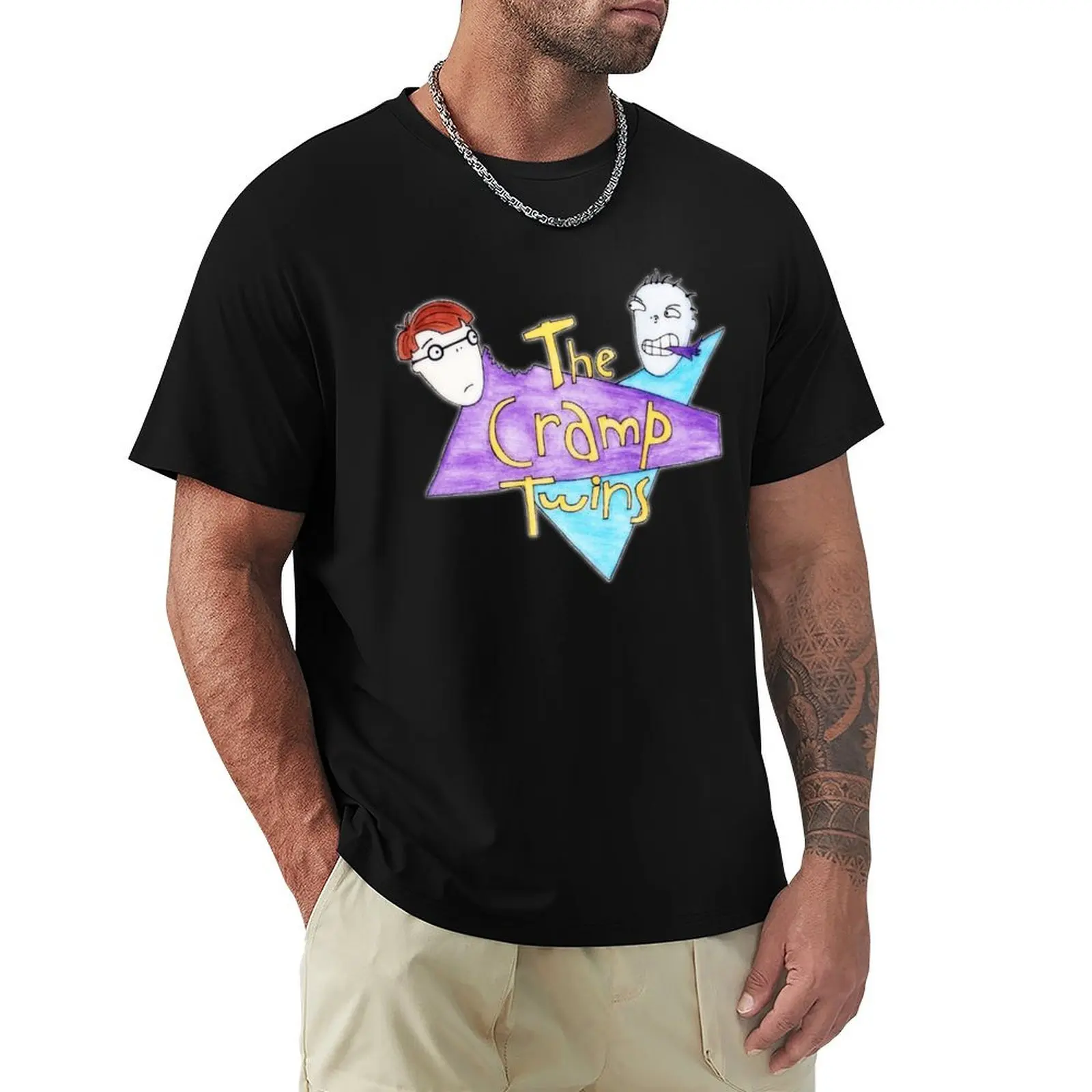 

The Cramp Twins T-Shirt blacks vintage graphic tee compression shirt men