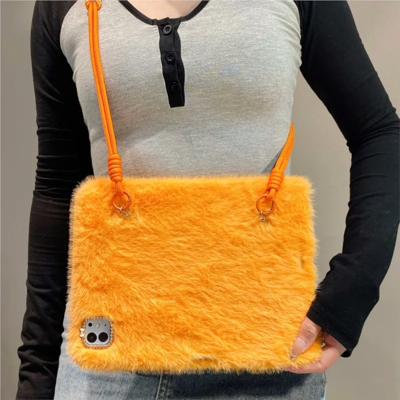 Capa de tablet fofa com cordão e compartimento para caneta para Samsung Tab S10 FE Plus/S8 Ultra/S10 Ultra/S9 Ultra 13.1/14.6in S10+/S8+ 12.4inch