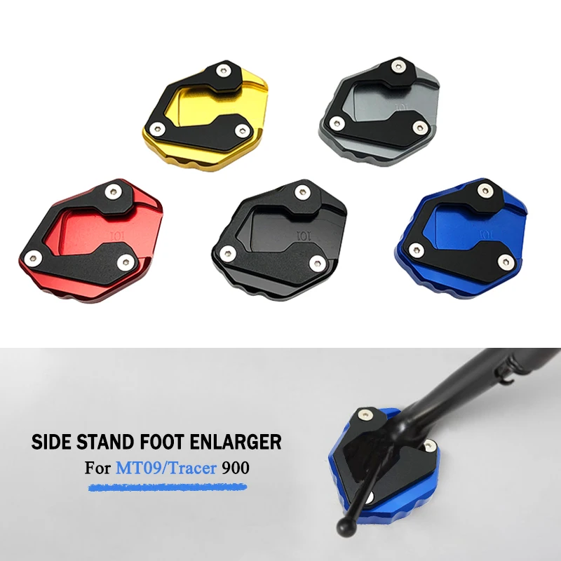 Motorcycle Side stand Foot Enlarger Racing Kickstand Foot Extension For YAMAHA MT-09 Tracer 900 XSR 900 MT09 XSR900 2014-2023