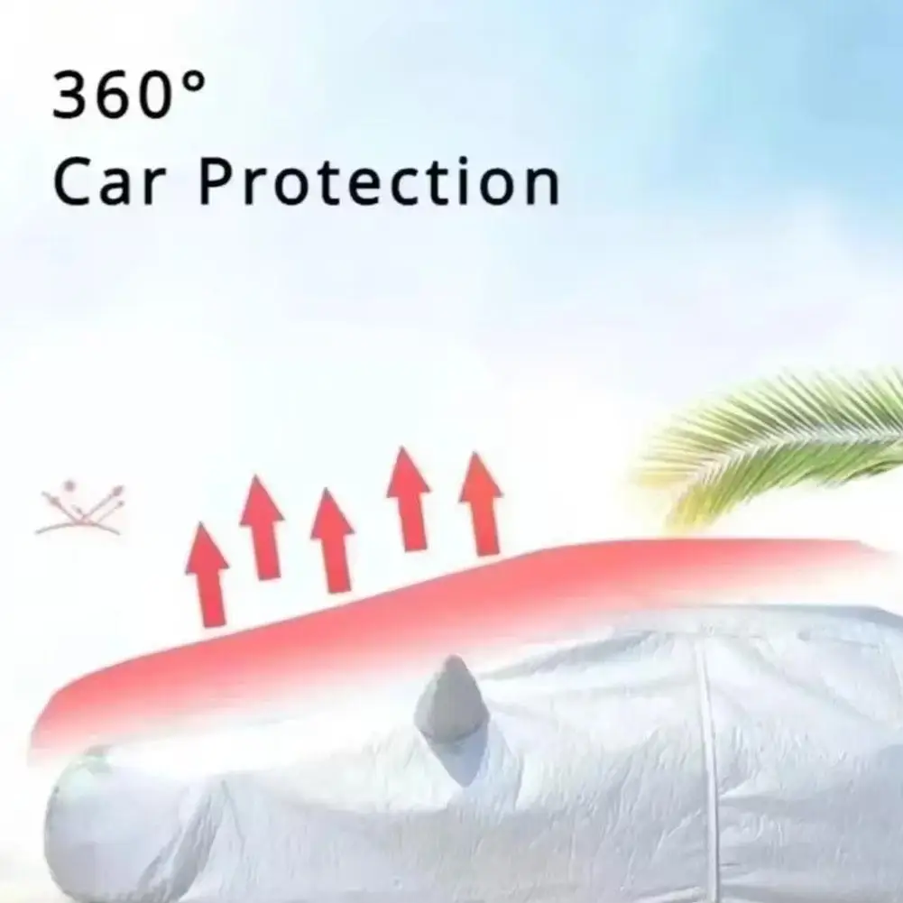 

Full Coverage Universal Car Cover - Sunproof, Waterproof, Auto Scratch-Resistant, Dustproof Accessory & Essential Q9K1