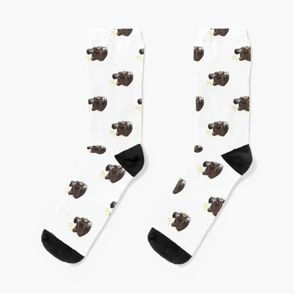 sassy fiona the hippo Socks Rugby happy short Socks Male Women's