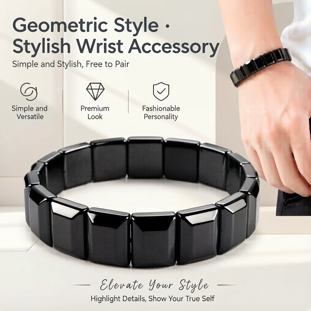 TISYN Magnetic Therapy Bracelet for Men & Women – Stainless Steel Elastic Bangle with Powerful Magnets, Adjustable Health Care