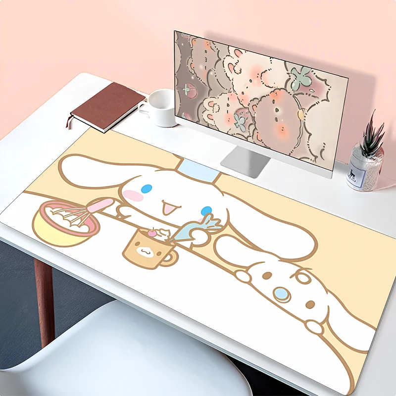 

Kawaii Computer Varmilo Keyboard C-cinnamoroll Mouse Pad Anime Gaming Accessories Table XXL Gamer Carpet Desk Mat Mousepad