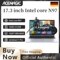 ACEMAGIC Laptop 16GB DDR4 512GB SSD 17.3inch IntelN97/N95 3.6GHZ lightweight portable high-definition WiFi 5 180 ° open