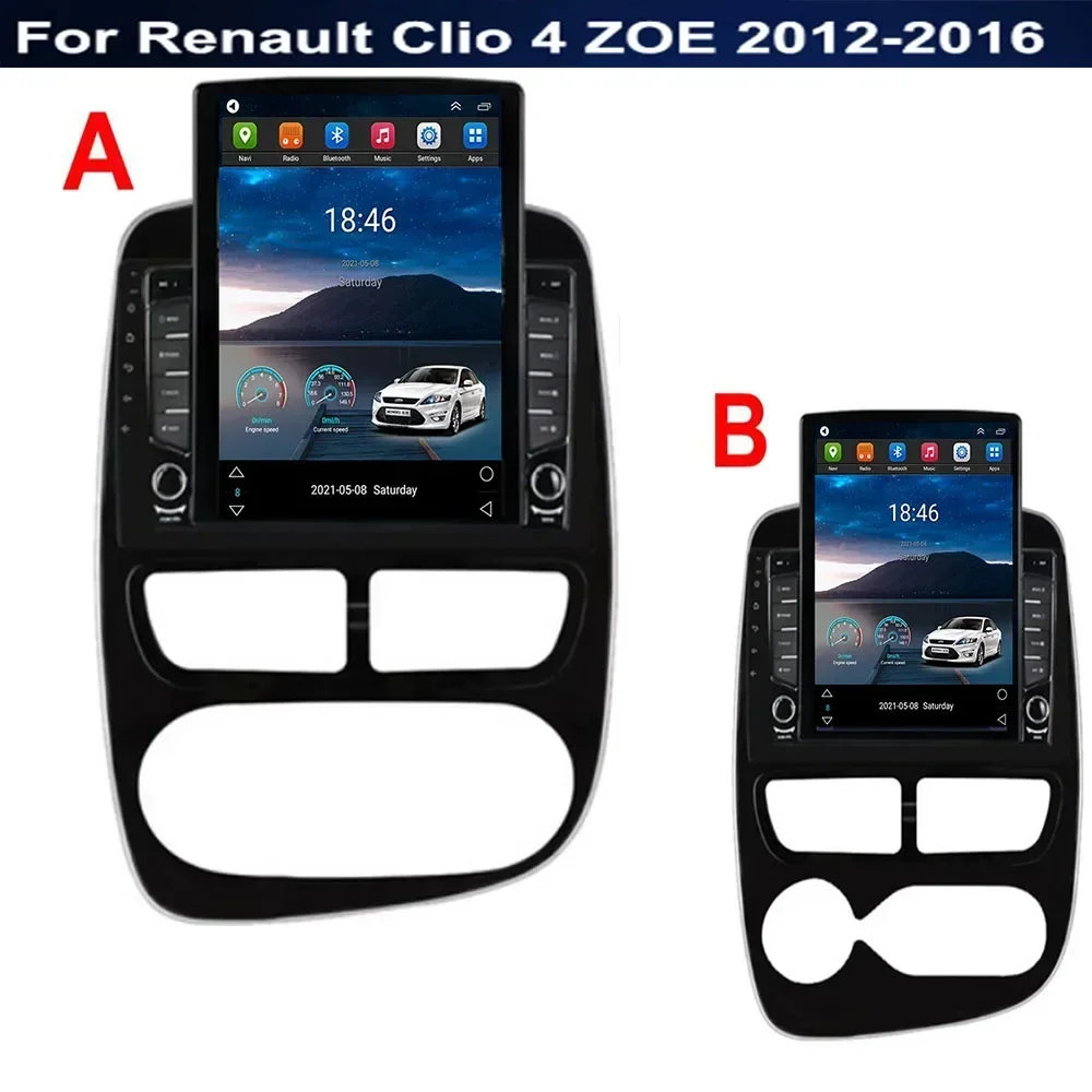 For Tesla Style 2 Din Android 14 Car Radio For Renault Clio 4 ZOE 2012-2035 Multimedia Video Player GPS Stereo Carplay DSP RDS