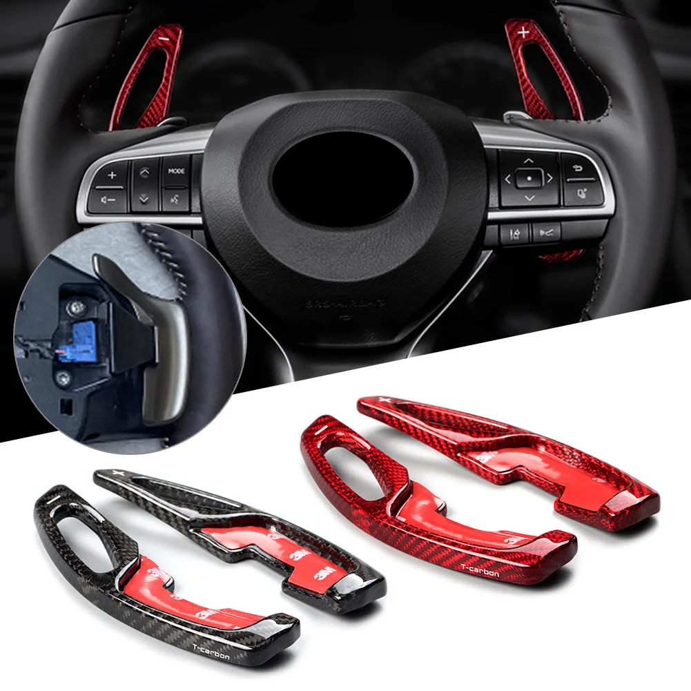 Carbon Fiber Car Steering Wheel Shift Paddle Extension Shifter 2x For LEXUS GS250 ES250 RX250 RX GS ES Series