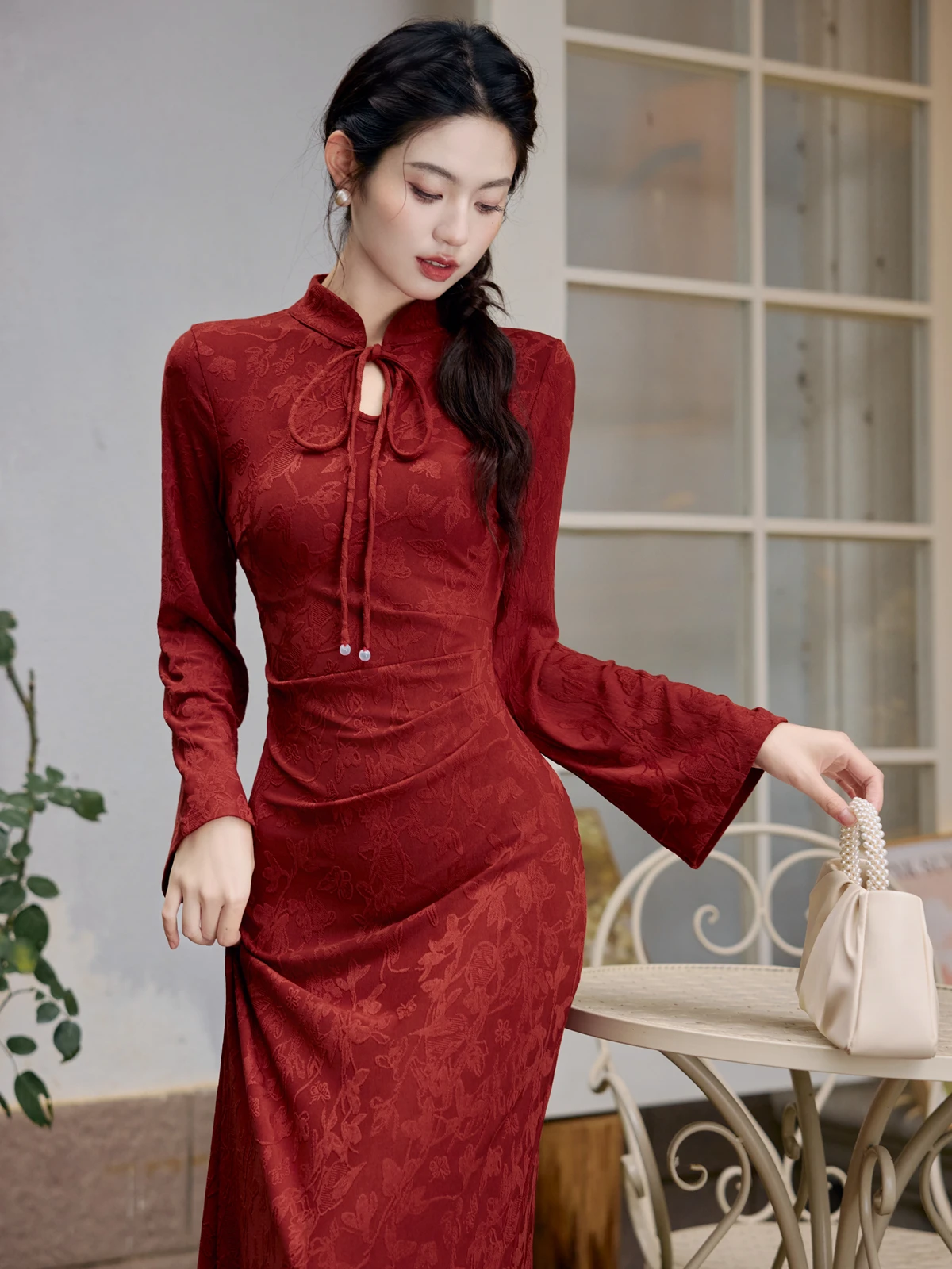 Abiti Abito da donna a maniche lunghe con volant Estate Cupro a righe Cinghie diagonali Ritaglio scavato Neon Bright Colorblock Ulzzang OL