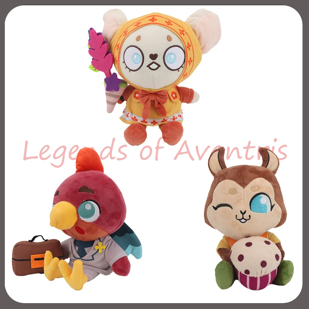 

Legends of Avantris Plush Bitsy and Jean Claude Plush Toys Game Peripheral Figure Hazel Doll Boys Birthday Gifts Toys for Kids