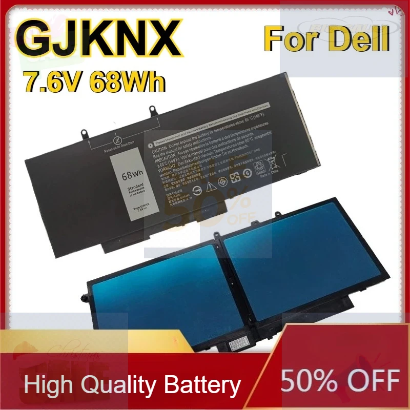 

Новая аккумуляторная батарея GJKNX для ноутбуков Dell Latitude E5480, 5590, 5580, 5490, Precision M3520, M3530, GD1JP, 7.6V, 68WH, сменная батарея