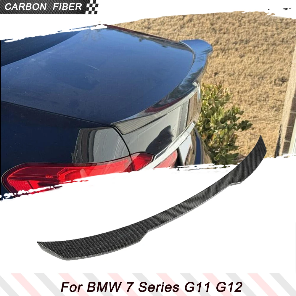 Carbon Fiber Car Rear Trunk Spoiler Wing Lip for BMW 7 Series G11 G12 740i 750i M760i 2016-2021 Rear Tail Boot Lid Raing Spoiler