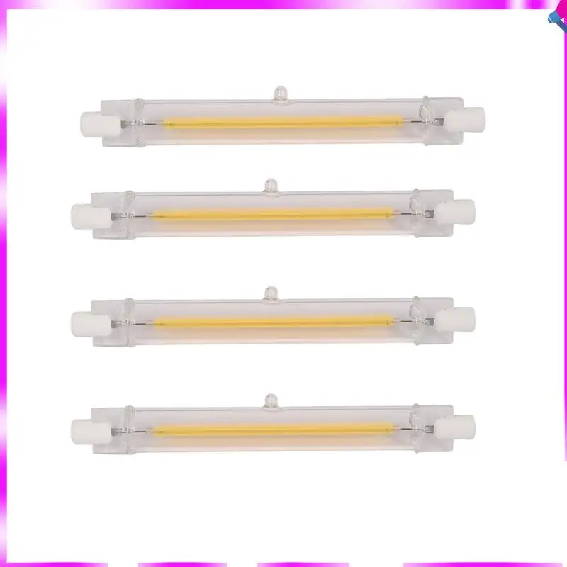 N96R 4X Dimmable R7S Led Cob 10W 118Mm Led Light Bulbs Replace Halogen Lamp-Warm White Light 220V