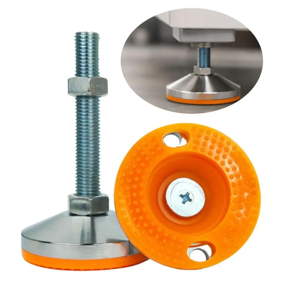 Heavy Duty Carbon Steel Leveling Foot M16/M20 Thread, L100/L150 Precision Adjustable Height For Machinery Workbench
