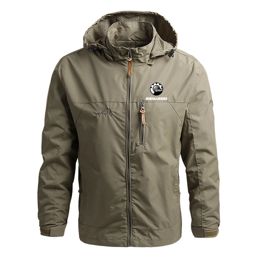 

2025 Leisure Warm Coats Spring And Autumn Fleece Zipper Hoodies Man's Sea Doo Seadoo Moto Logo Print Outdoor Sports Jacket