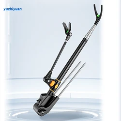 YUZHIYUAN Stainless Steel Bracket, 82.68inch, Black, Multifunctional Fishing Rod Holder, Three-in-one, Fishing Supplies