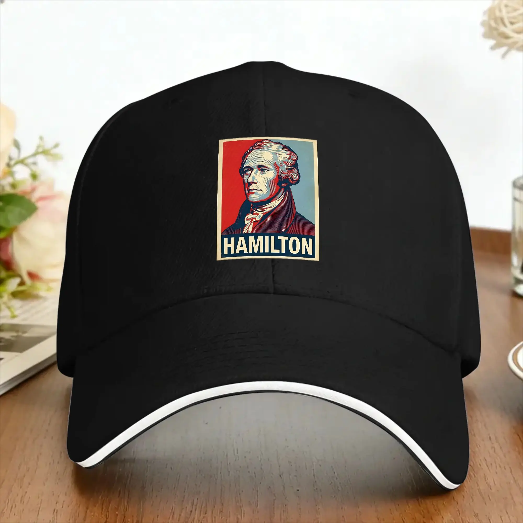 Alexander Hamilton Hope Style Retro Poster Art Baseball Cap Fashion Men Adult Hip Hop Hats Outdoor Gym Snapback Cap Gift