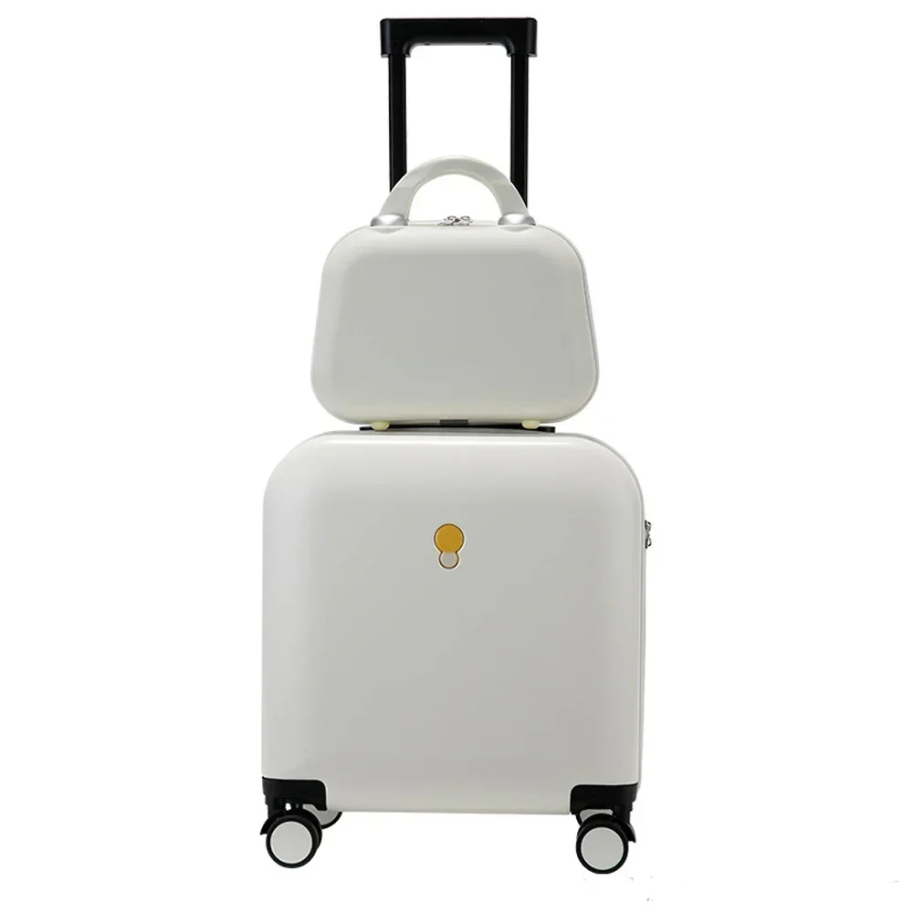 Trolley Case Set Universal Wheel Women Travel Suitcase 18 Inches Luggage With Super Compressive Material ABS+PC