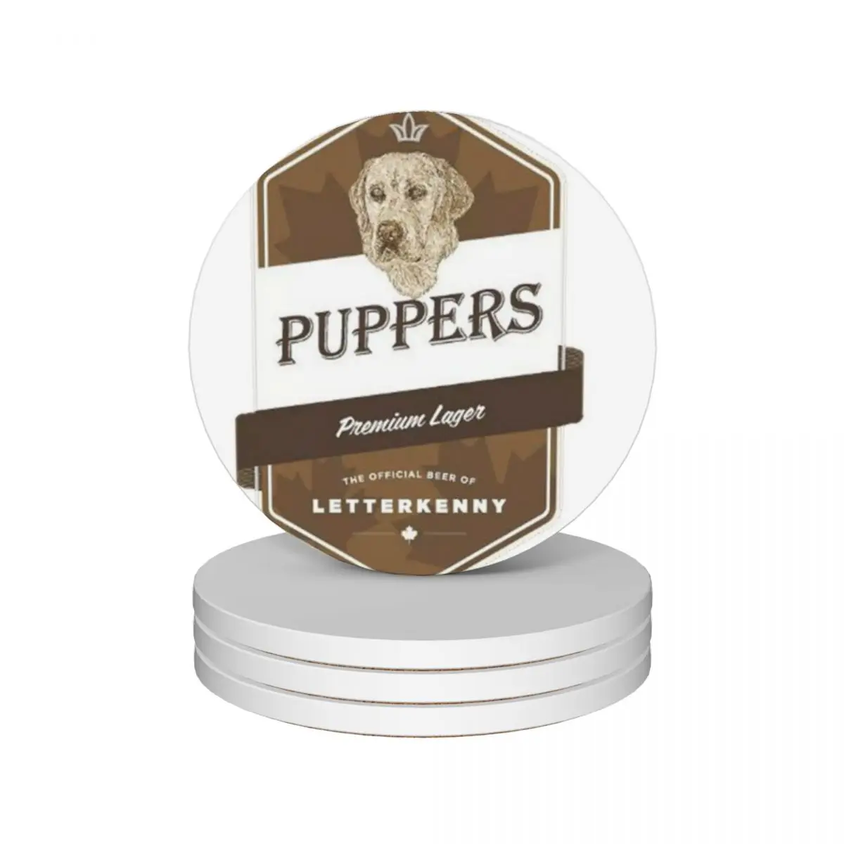 

puppers beer Ceramic Coasters (Set of 4) for coffee cups cute cup Coasters